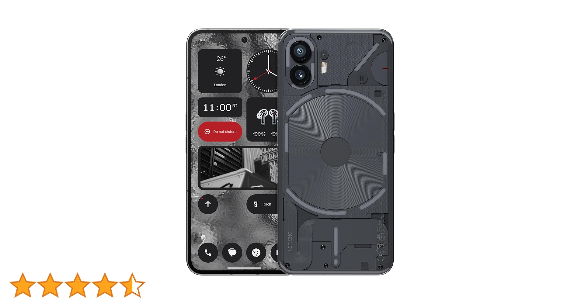 Nothing Phone (2) 12GB 256GB ダークグレー Nothing Phone (2) 256GB + 12GB RAM - Dark Grey - WishMerge